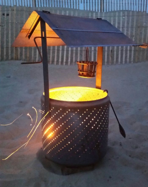 15 неординарных способов использования барабана старой стиральной машины