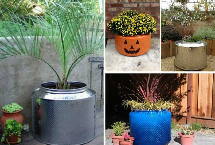 15 неординарных способов использования барабана старой стиральной машины