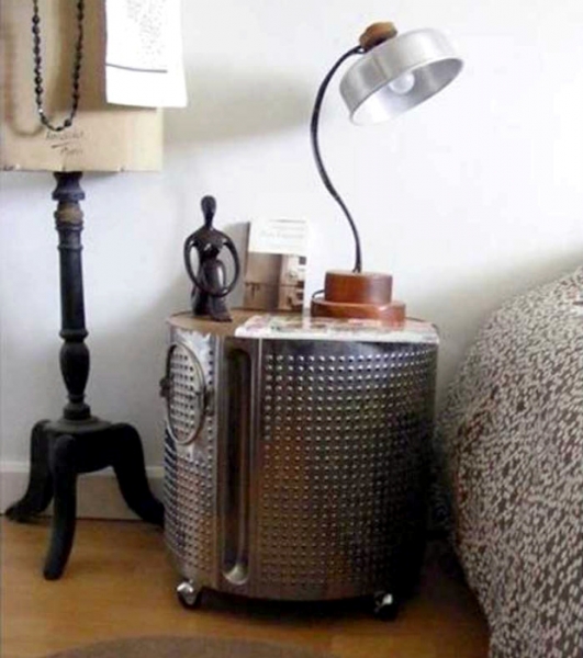 15 неординарных способов использования барабана старой стиральной машины