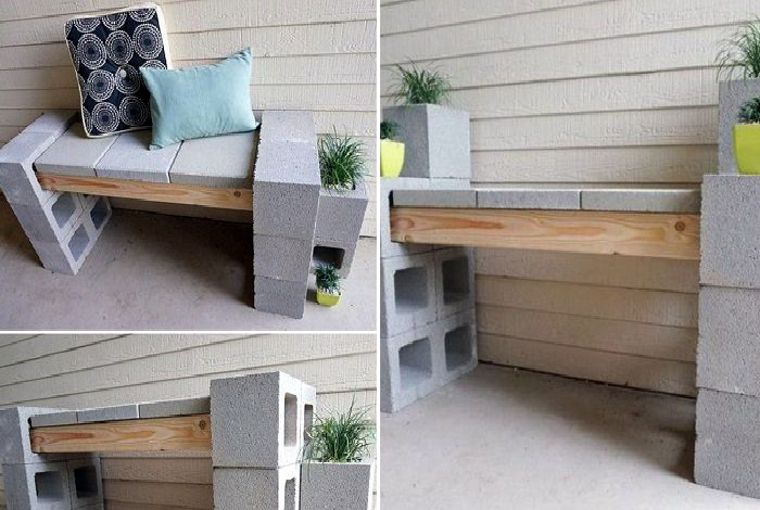 17 идей использования шлакоблоков и кирпича для обустройства сада