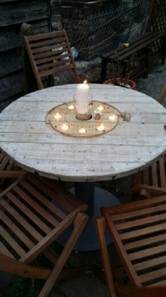 20 невероятно красивых вариантов оформления столов-катушек