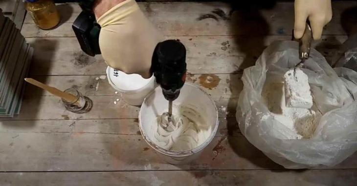 Декоративные кирпичики из гипсокартона