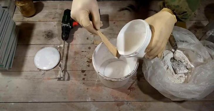 Декоративные кирпичики из гипсокартона