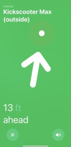 Директор компании нашёл украденный скутер, отследив его с помощью смарт-меток Apple AirTag