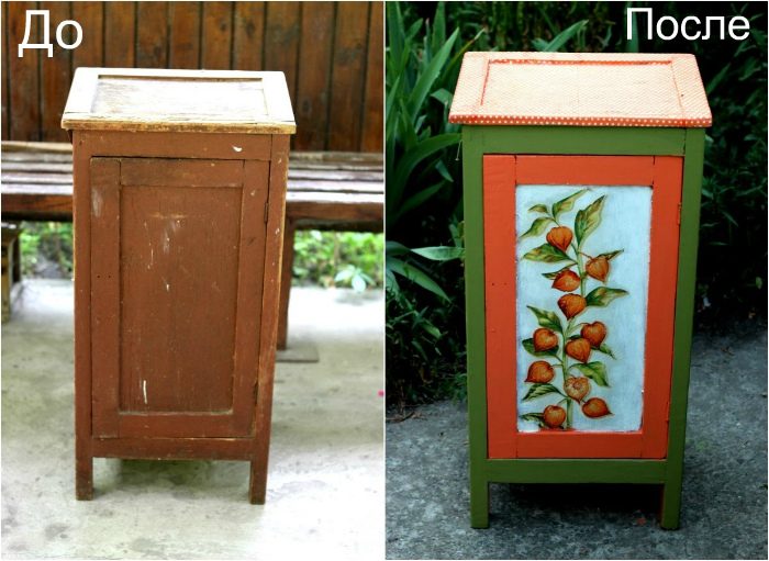 Интересные идеи переделки старой мебели