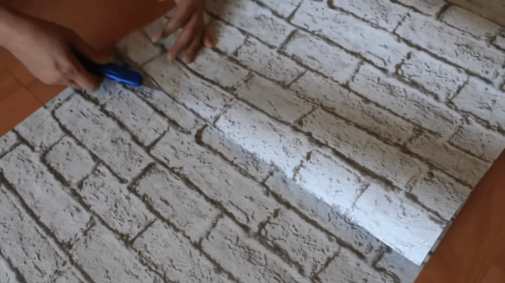 Интересный способ использования обоев