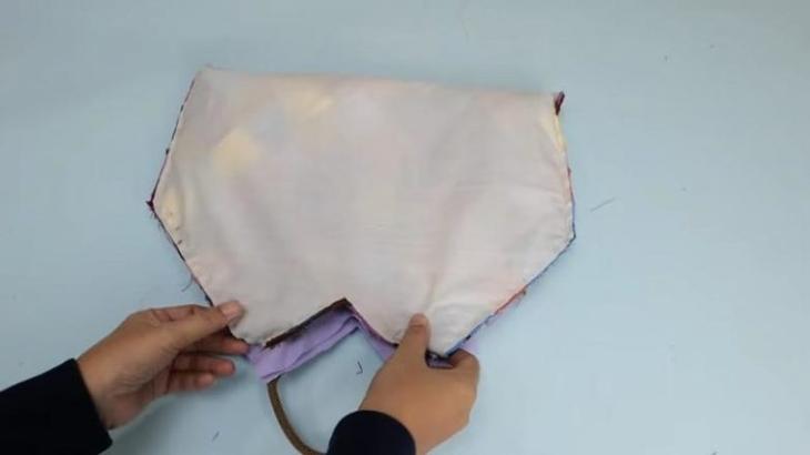 Красивая сумка из обрезков ткани