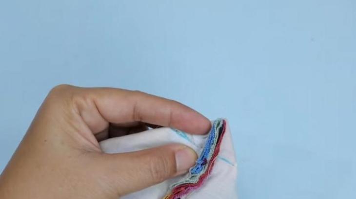 Красивая сумка из обрезков ткани