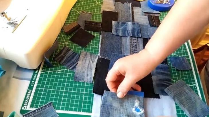 Красота из ненужных старых джинсов