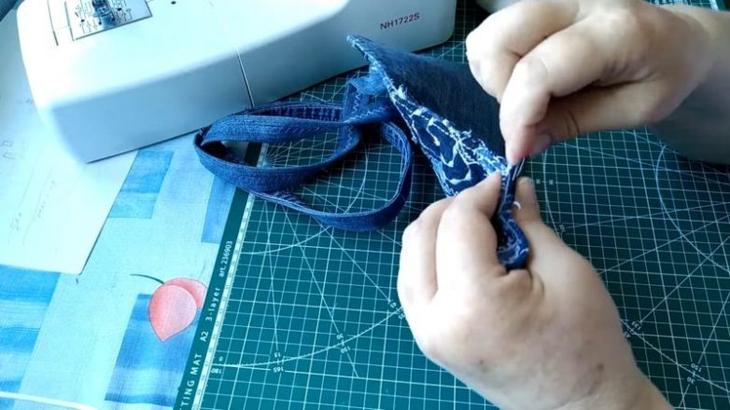 Красота из ненужных старых джинсов