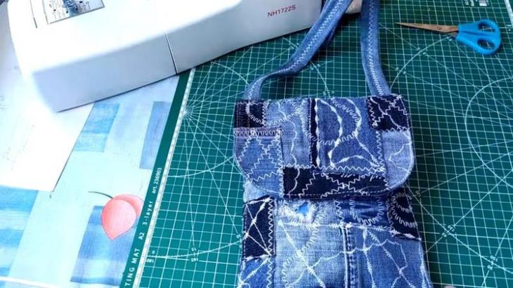 Красота из ненужных старых джинсов