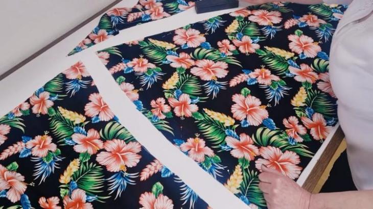 Летняя юбка на пышную фигуру всего за 30 минут