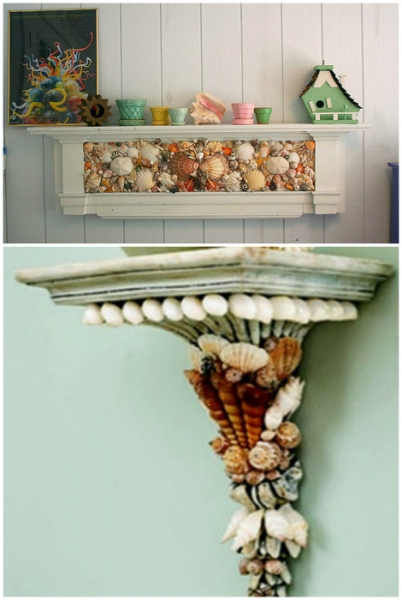 Мечты о лазурных берегах: 18 способов использования ракушек для декора жилья