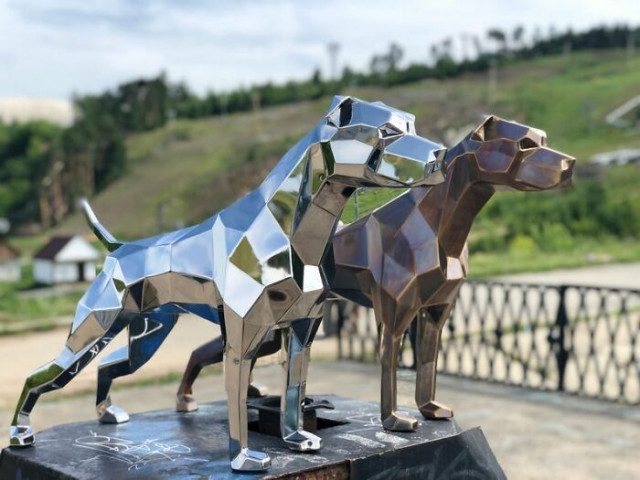 Многогранные скульптуры Андрея Казанцева