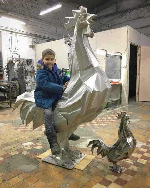 Многогранные скульптуры Андрея Казанцева