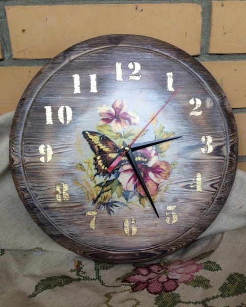 Настенные часы своими руками &mdash; пошаговая инструкция с фото примерами