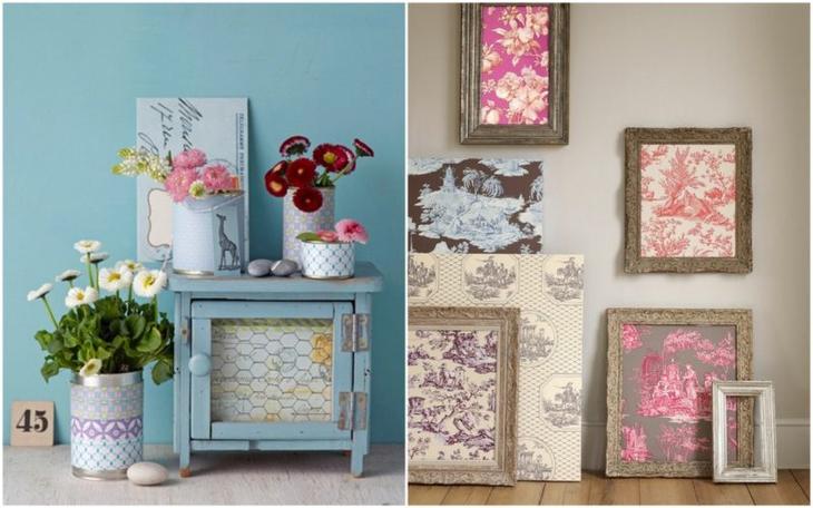 Не спешите выкидывать остатки обоев: оригинальные идеи их применения