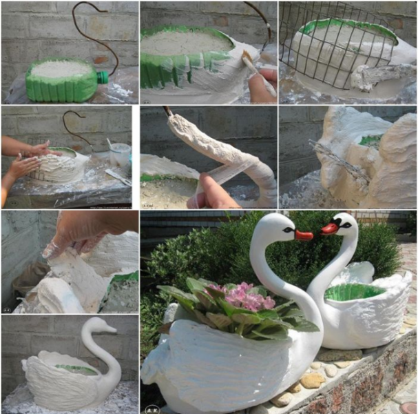 Необычные украшения для сада своими руками