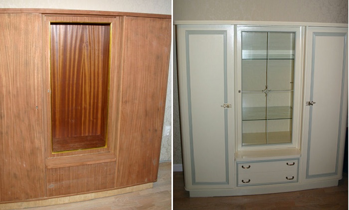 Новая жизнь старого шкафа: бюджетная переделка от изобретательной мастерицы