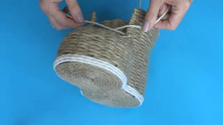 Поделка из джута, которая украсит любой интерьер