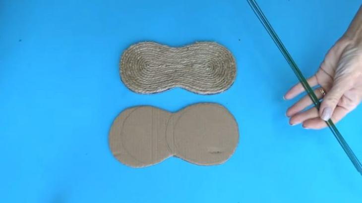 Поделка из джута, которая украсит любой интерьер