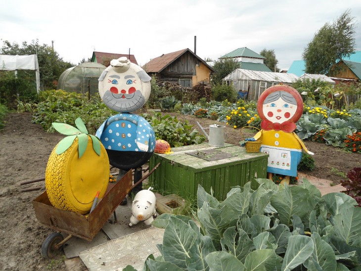 Поделки для сада своими руками — фото с описанием