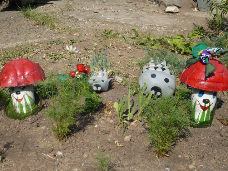 Поделки для сада своими руками — фото с описанием