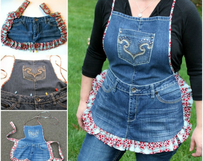 Полезные в быту вещи, которые можно сделать из старых джинсов