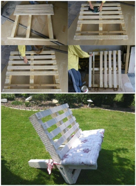 Садовая мебель, которую можно сделать своими руками