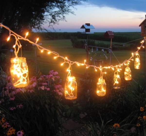 Садовый светильник своими руками — оригинальные идеи освещения