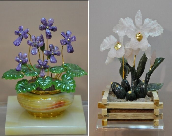 Уникальный райский сад из самоцветов