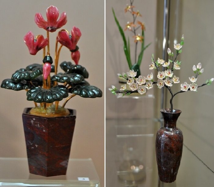 Уникальный райский сад из самоцветов