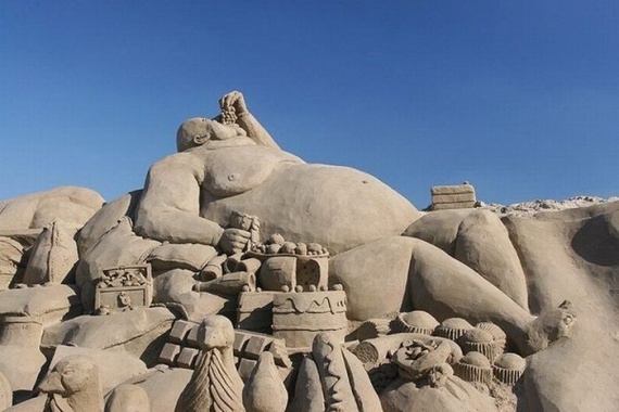 Великолепные скульптуры из песка