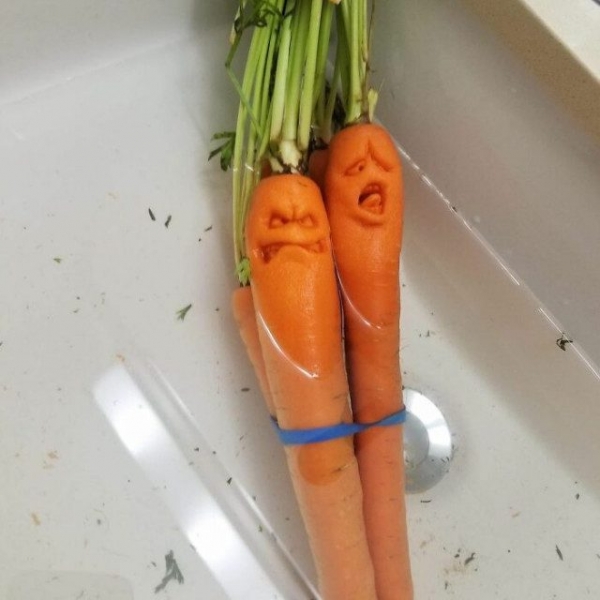 Забавные персонажи из овощей и фруктов