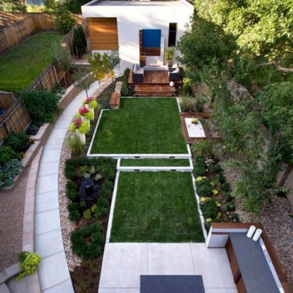 15 реальных идей, которые помогут обустроить узкий дворик на даче