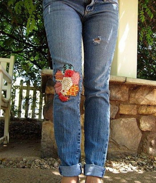 15 свежих идей переделки старых джинсов