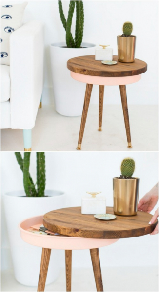 18 стильных столиков своими руками, которые украсят любую комнату