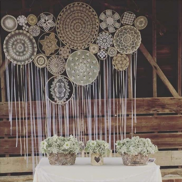 20 очаровательных идей использования кружева в интерьере