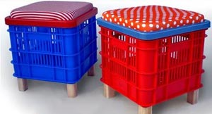 20 оригинальных идей использования пластмассовых ящиков дома и на даче