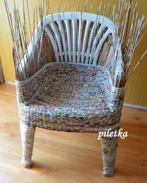 20 оригинальных вещей, которые можно сплести из бумажной соломки