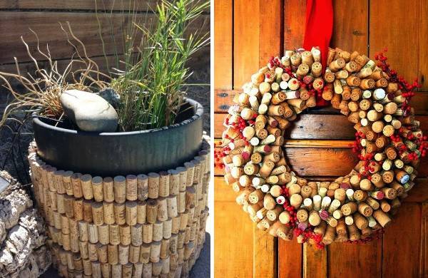 30 красивых поделок для дома из винных пробок