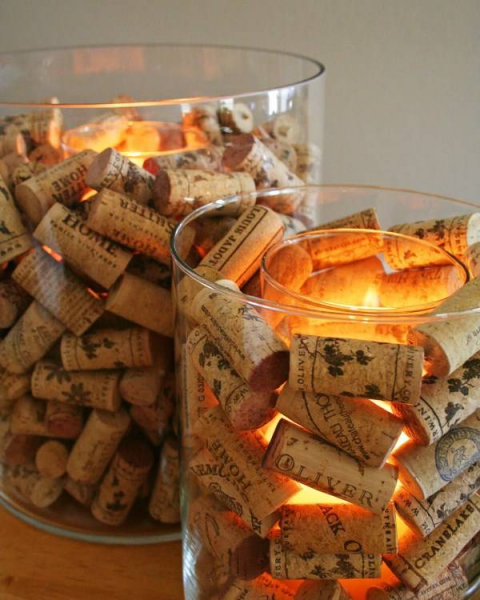 30 красивых поделок для дома из винных пробок
