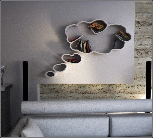 30 великолепных идей дизайна современных полок