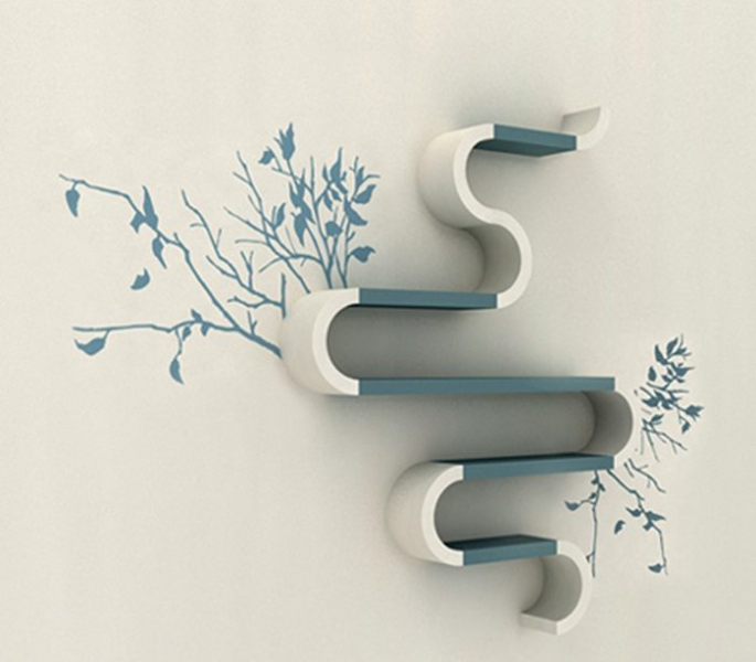 30 великолепных идей дизайна современных полок