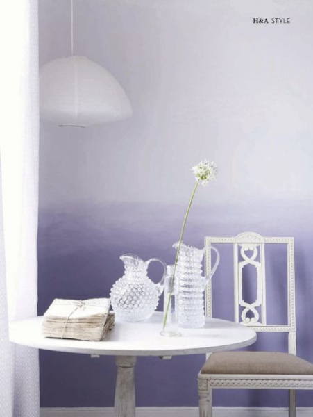 33 примера стен с эффектом омбре своими руками