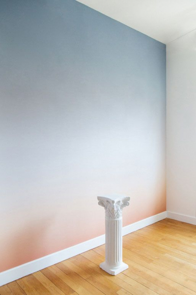 33 примера стен с эффектом омбре своими руками