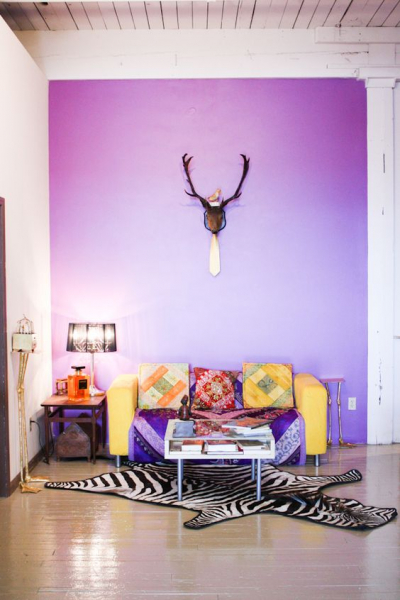 33 примера стен с эффектом омбре своими руками