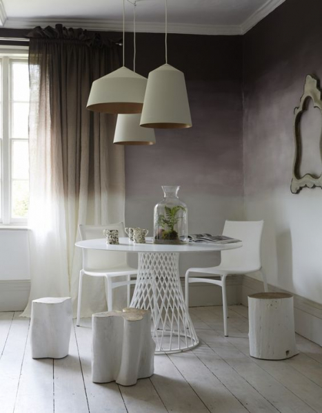 33 примера стен с эффектом омбре своими руками