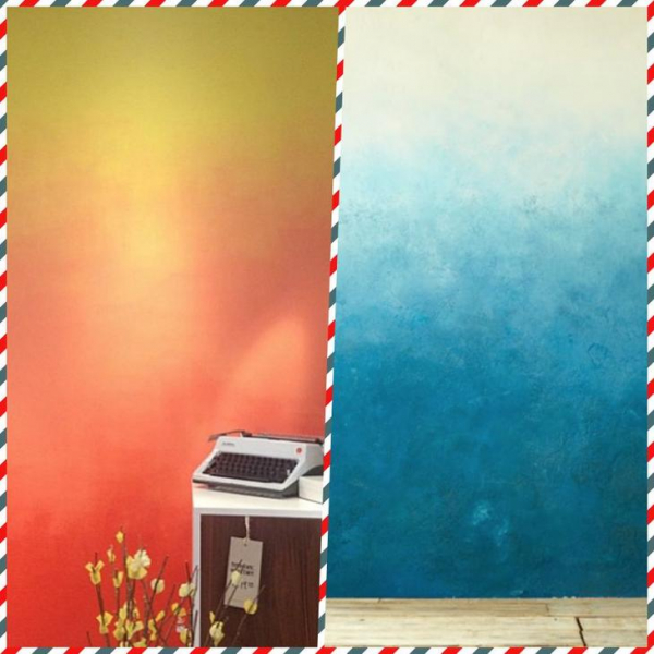 33 примера стен с эффектом омбре своими руками