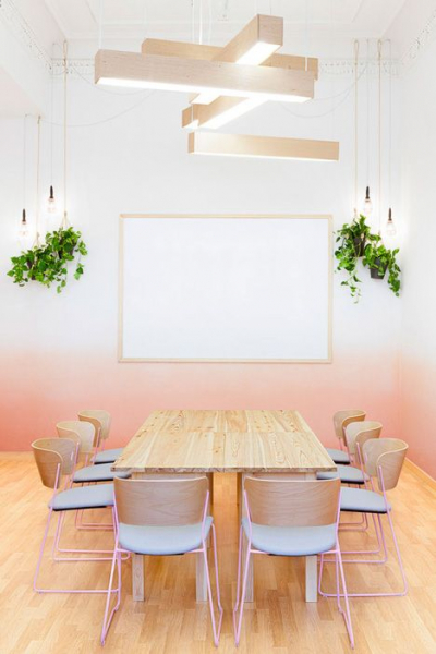 33 примера стен с эффектом омбре своими руками